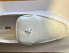 Mocasini barbati albi cu ciucuri cu mic defect DEF236 T53-1